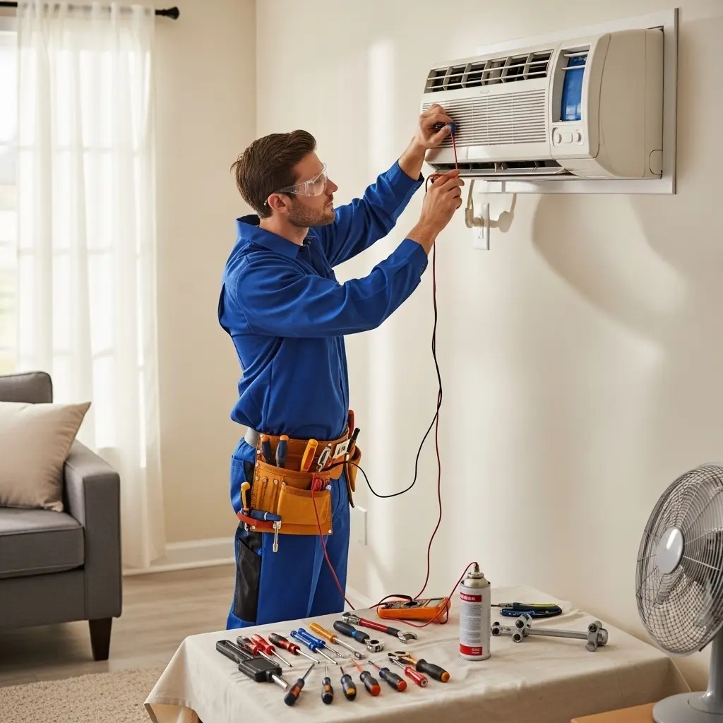 Güzelbahçe Vaillant Vaillant klima gaz dolumu ve bakım – Enerji verimliliği artırıldı. - Teknik servis örneği